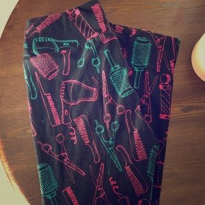 RARE!!! LuLaRoe OS hairdresser Leggings